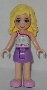 LEGO Minifigure-Naya, Medium Lavender Skirt, White Top with Star Belt-Friends-FRND056-Creative Brick Builders